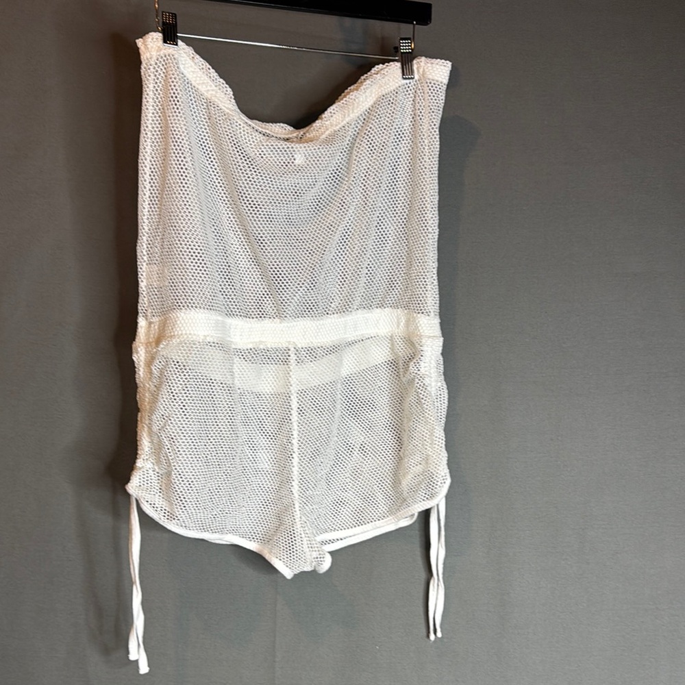 Victoria’s Secret White Mesh‎ Women's bathing suit, cover-up size large